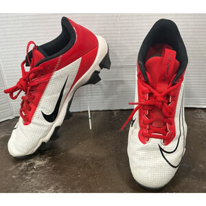 Boys Nike Fastflex Viper RED WHITE BLK Used Football Cleats Size 7Y